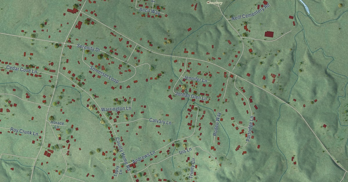 Map of Olivet, Tennessee in 2026