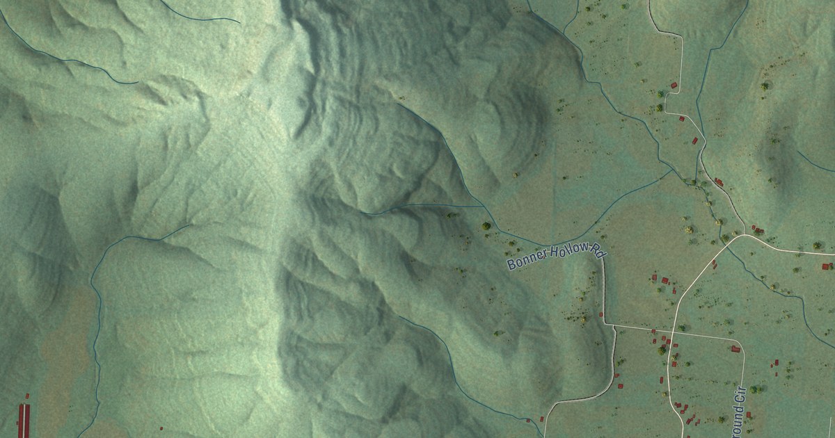 Map of Pelham, Tennessee in 2026