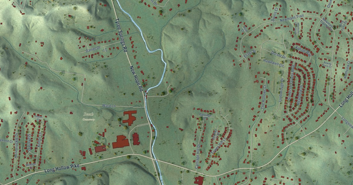 Map of Shackle Island, Tennessee in 2026
