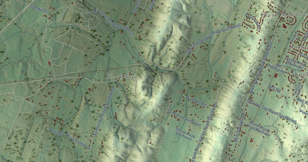 Map of South Cleveland, Tennessee in 2026