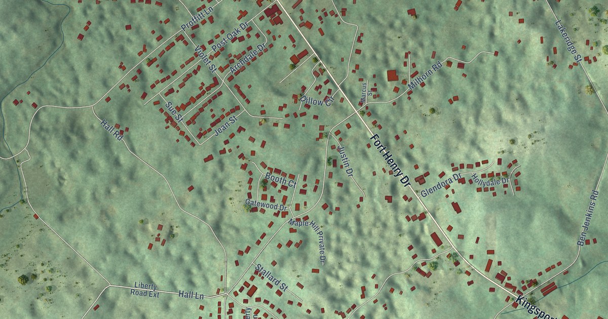 Map of Spurgeon, Tennessee in 2026