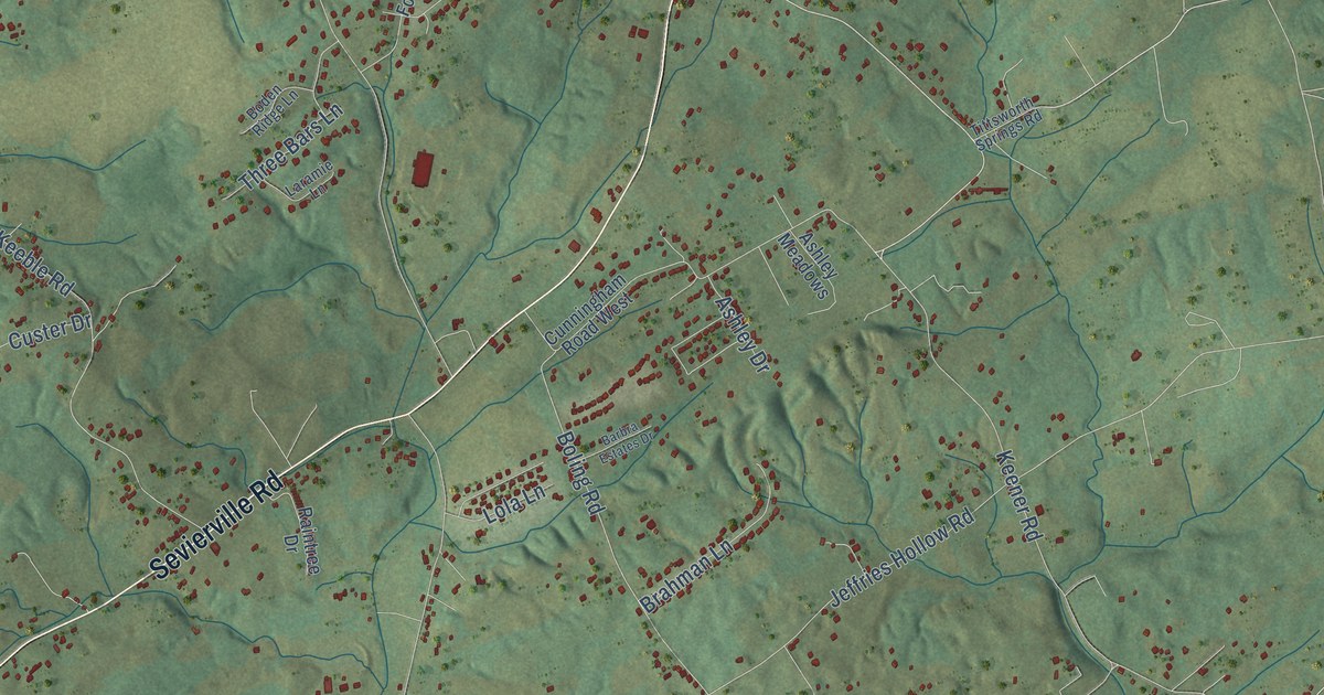 Detailed Map of Prospect, Blount County, Tennessee