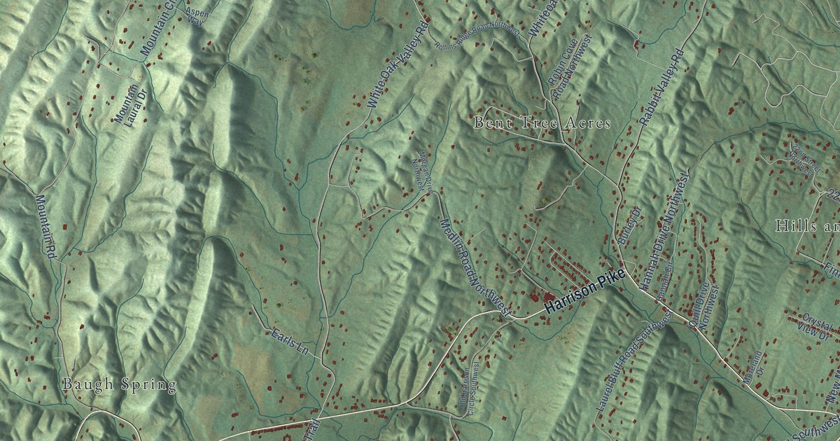 Detailed Map of Prospect, Bradley County, Tennessee