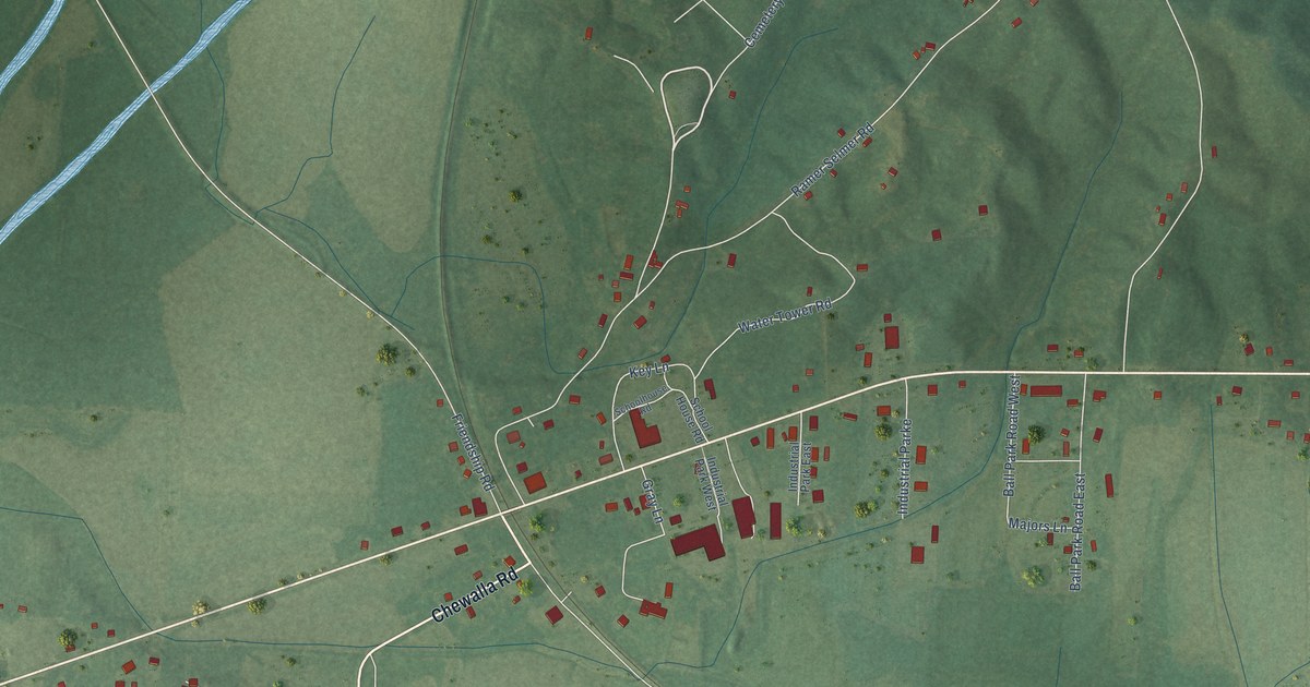 Map of Ramer, Tennessee in 2026