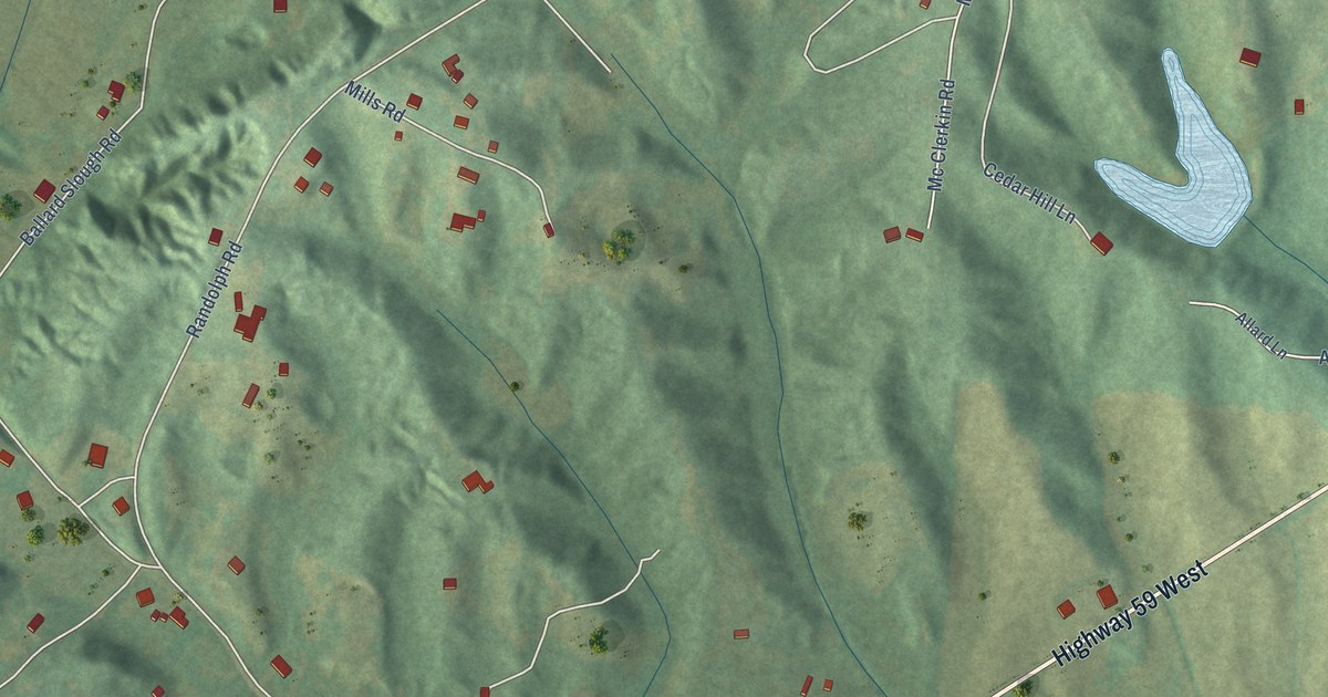 Map of Randolph, Tennessee in 2026
