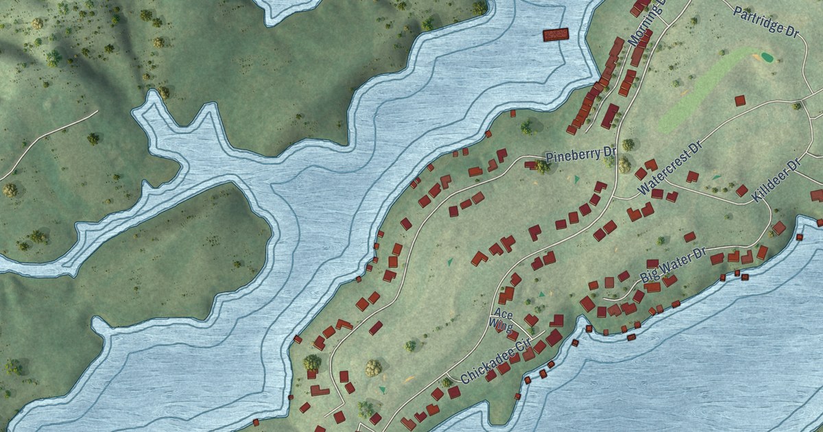 Map of Rarity Bay, Tennessee in 2026