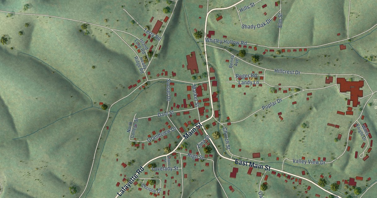 Map of Red Boiling Springs, Tennessee in 2026