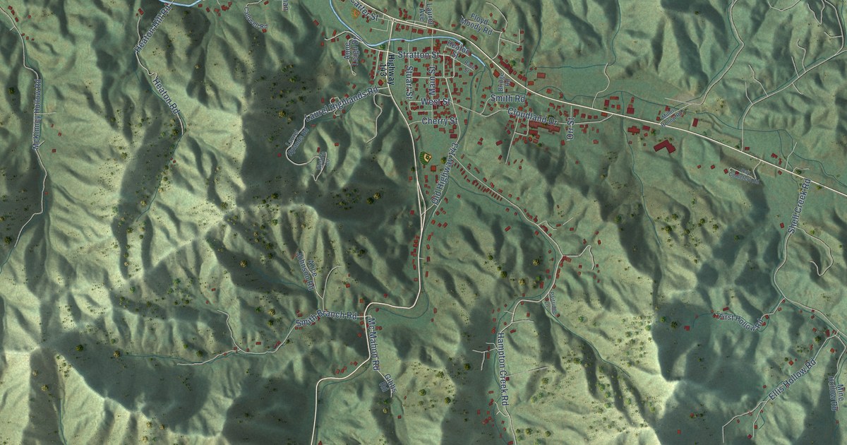 Map of Roan Mountain, Tennessee in 2026