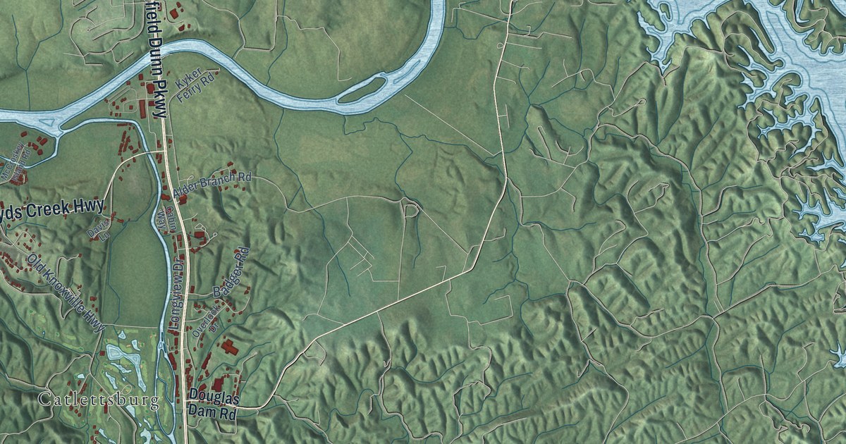 Map of Sevierville, Tennessee in 2026