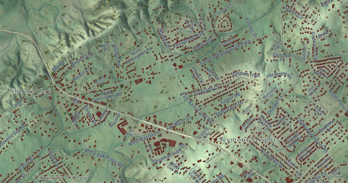 Map of Seymour, Tennessee in 2026