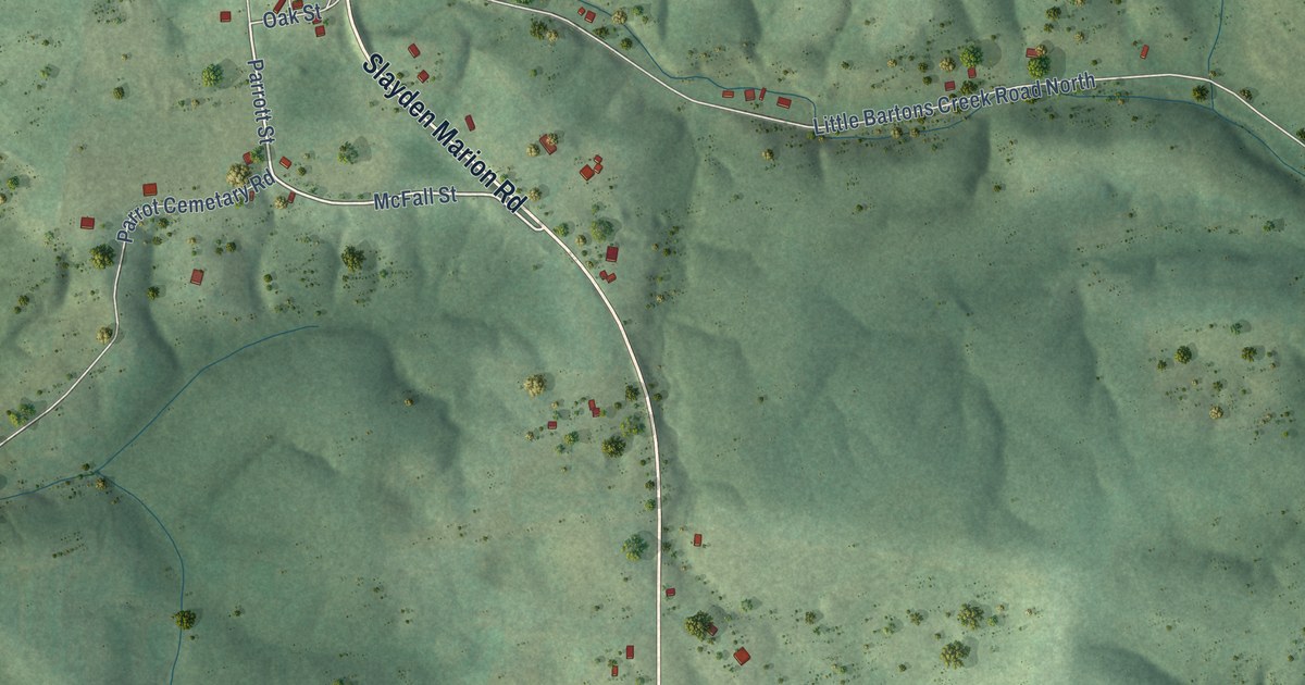 Map of Slayden, Tennessee in 2026