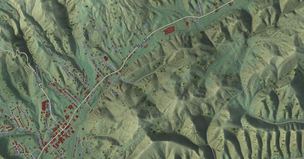 Map of Sneedville, Tennessee in 2026