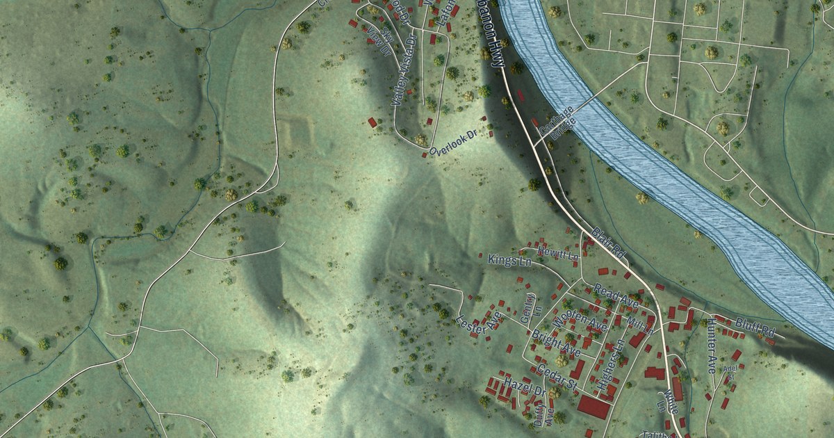 Map of South Carthage, Tennessee in 2026