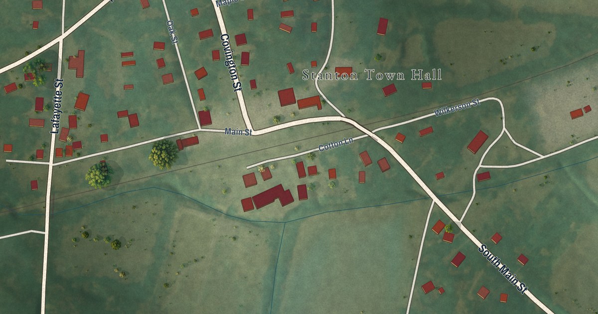 Map of Stanton, Tennessee in 2026
