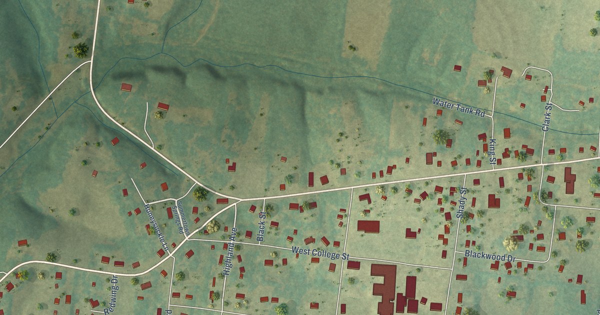 Map of Summertown, Tennessee in 2026