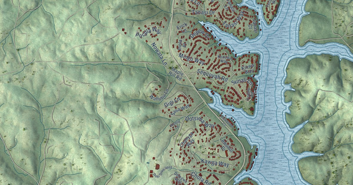 Map of Tellico Village, Tennessee in 2026