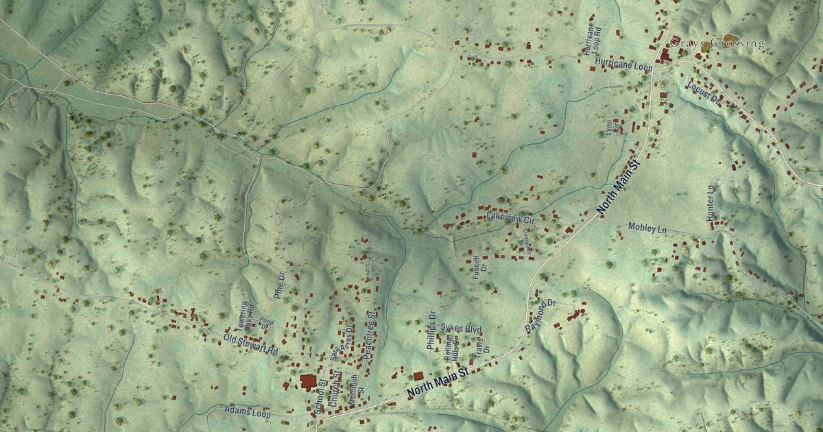 Map of Tennessee Ridge, Tennessee in 2026