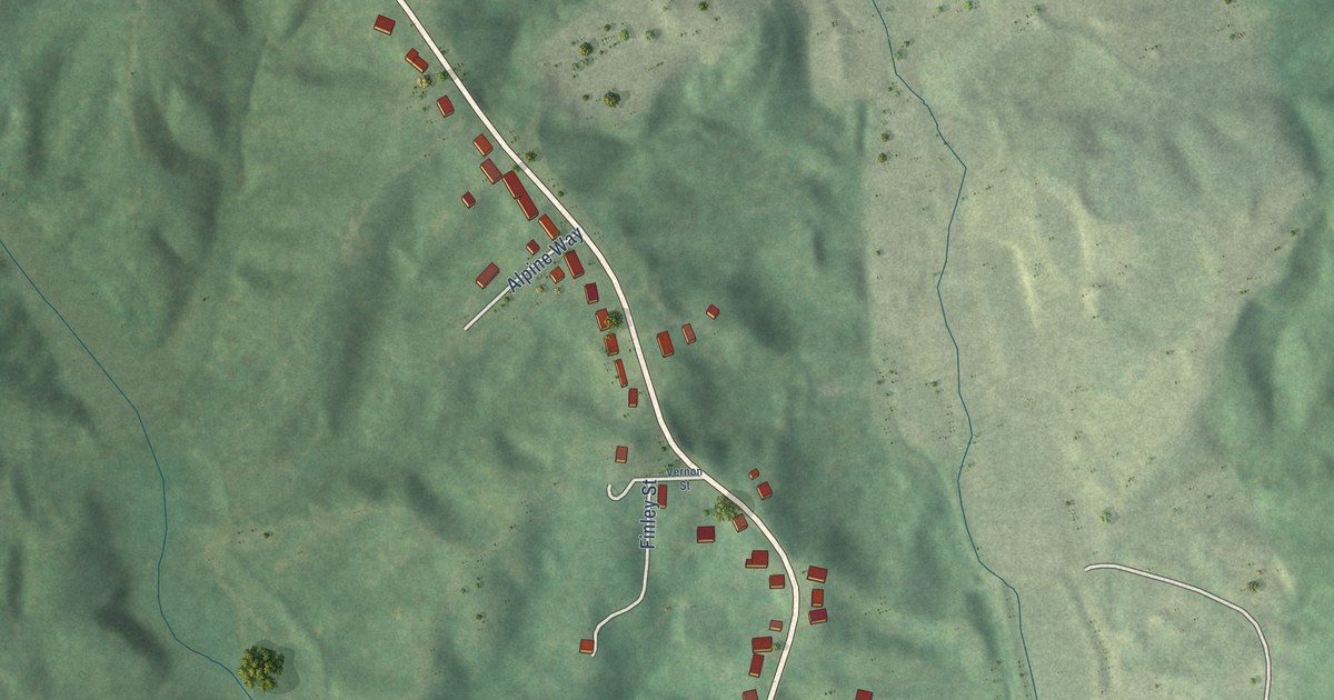 Map of Toone, Tennessee in 2026