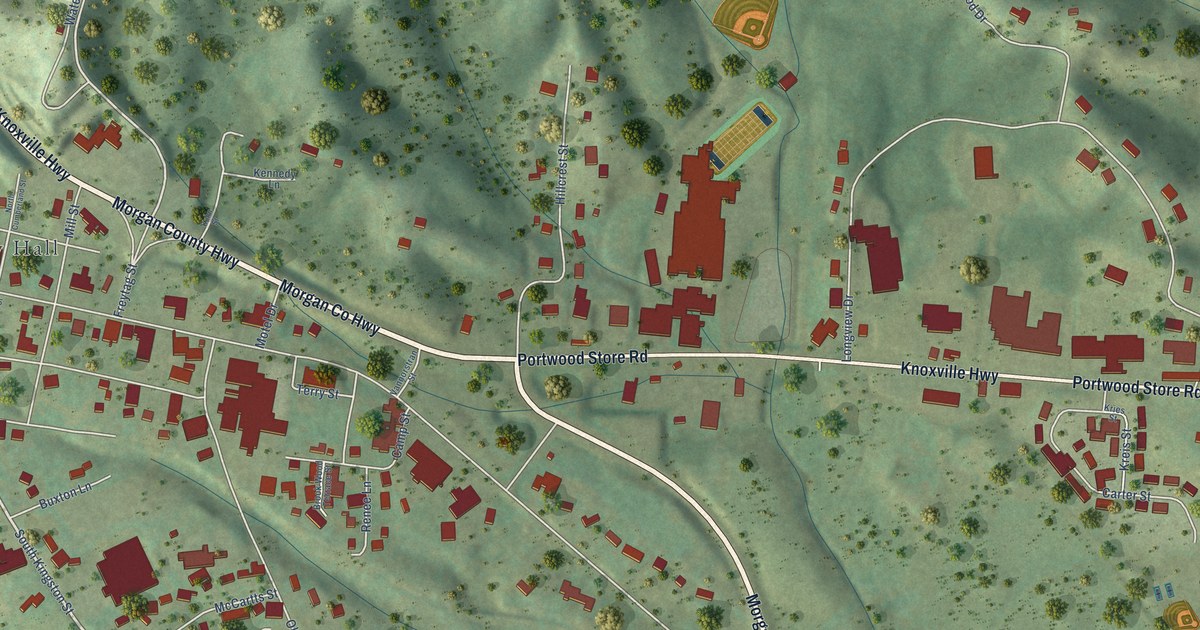 Map of Wartburg, Tennessee in 2026