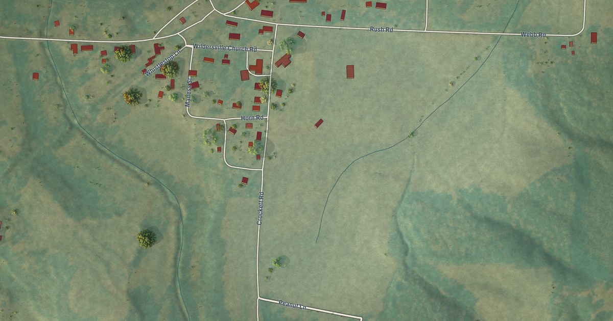 Map of Wildersville, Tennessee in 2026