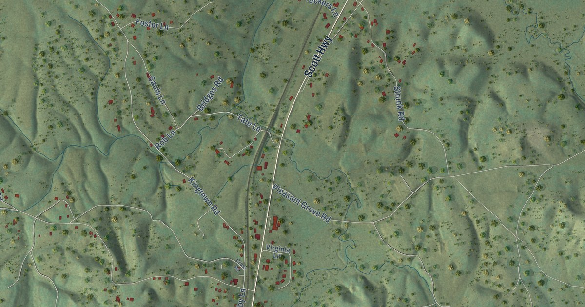 Map of Winfield, Tennessee in 2026