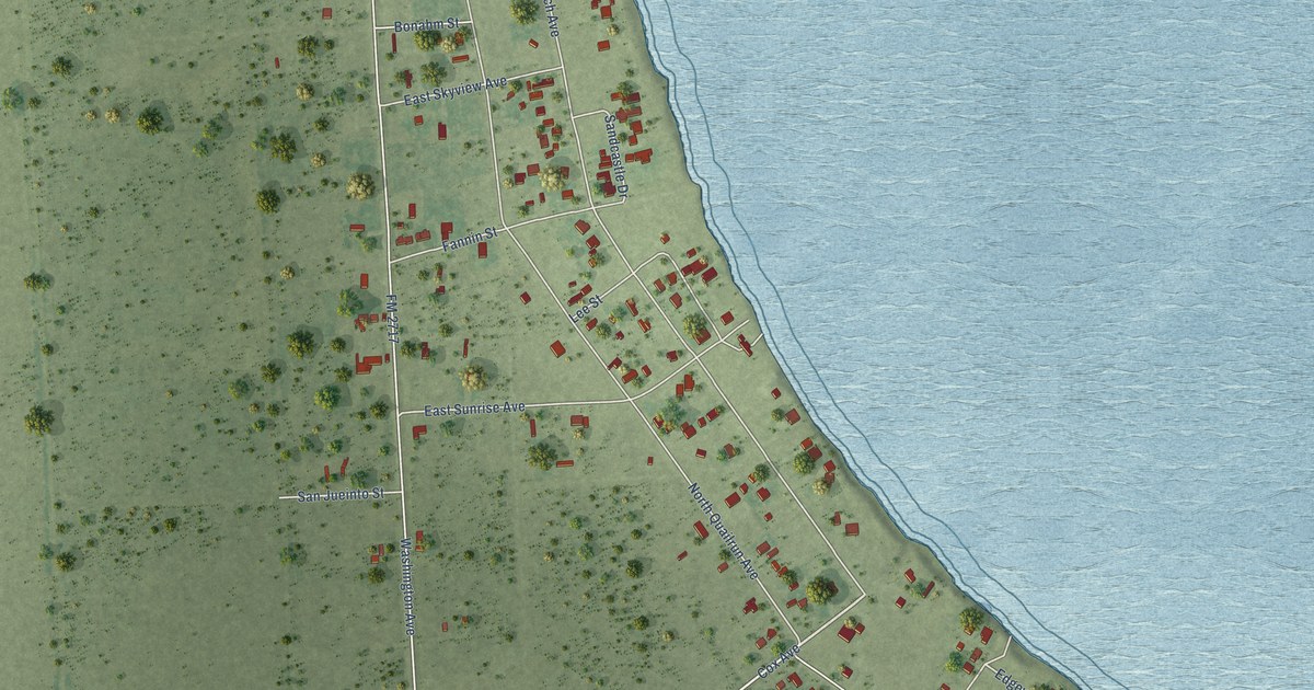 Map of Alamo Beach, Texas in 2026