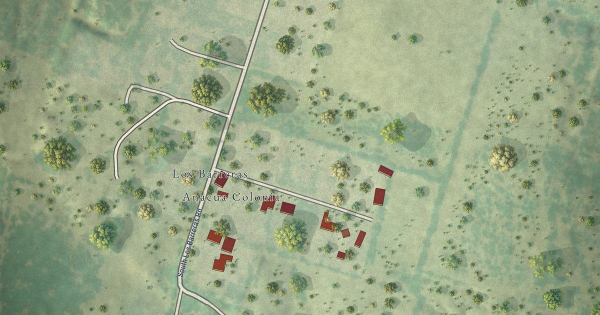 Map of Anacua, Texas in 2026