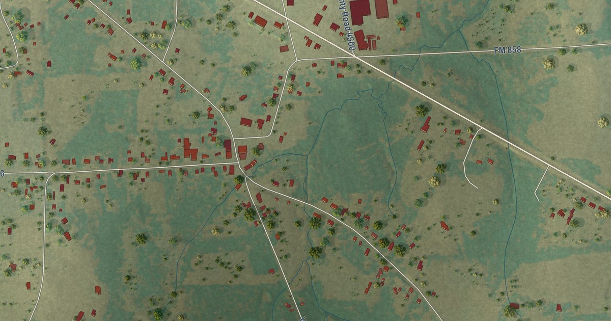 Map of Ben Wheeler, Texas in 2026