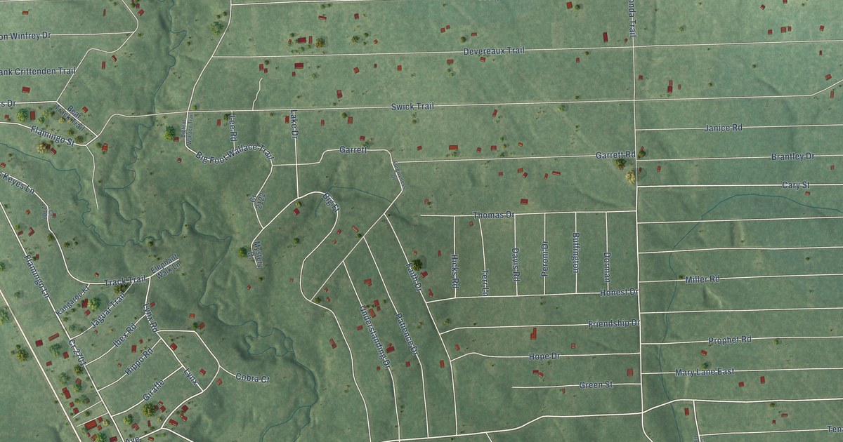 Map of Big Thicket Lake Estates, Texas in 2026