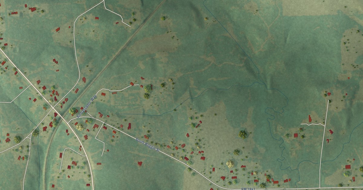 Map of Bivins, Texas in 2026