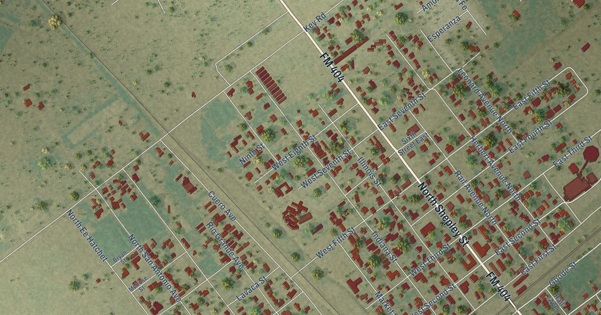 Map of Bloomington, Texas in 2026
