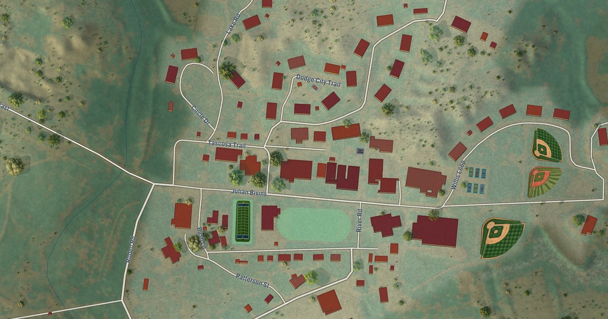 Map of Boys Ranch, Texas in 2026