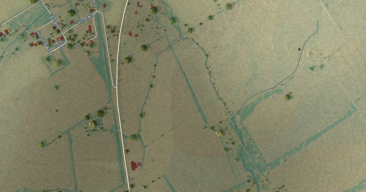 Map of Burlington, Texas in 2026