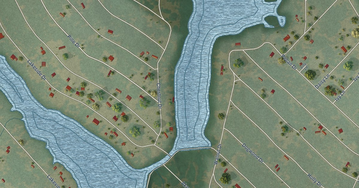 Map of Cade Lakes, Texas in 2026