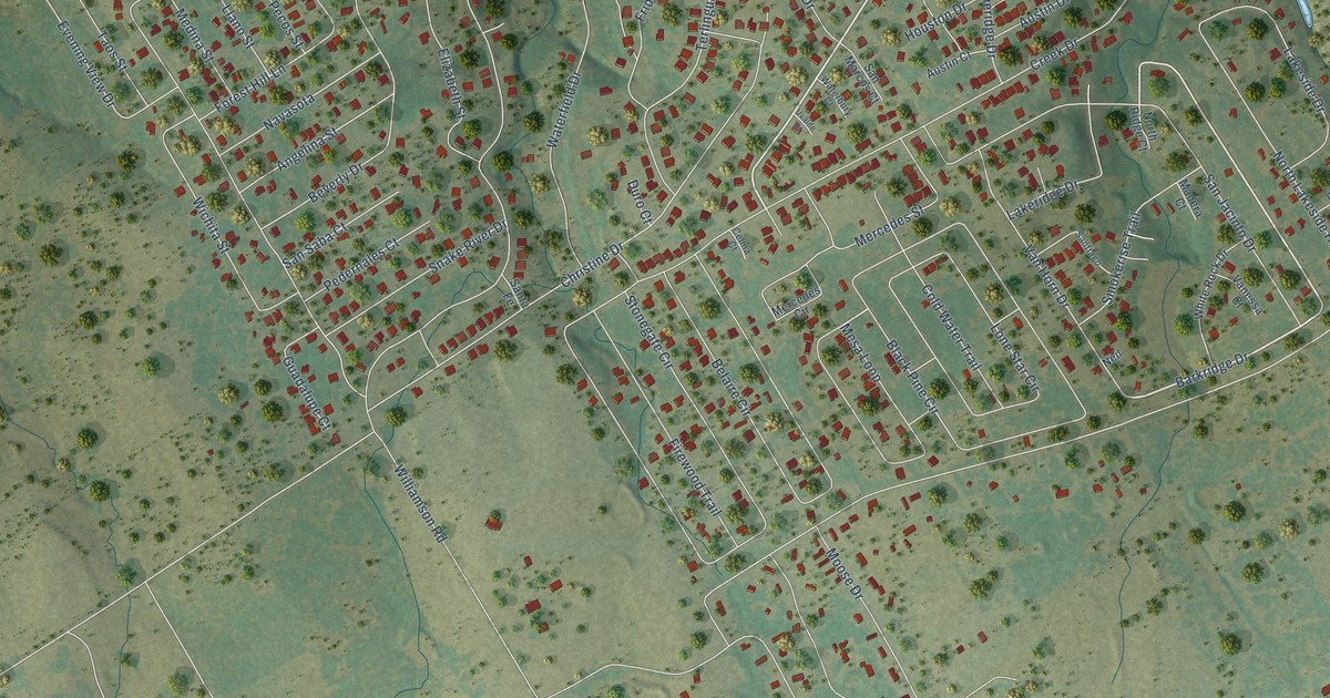 Map of Canyon Creek, Texas in 2026