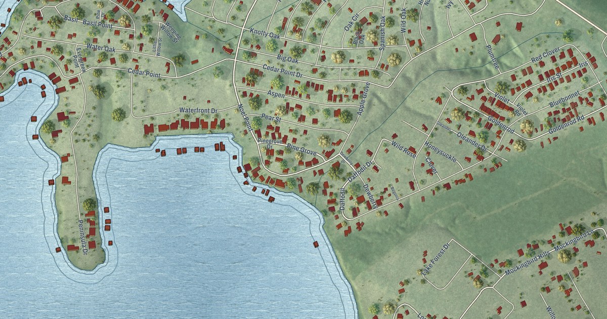 Map of Cedar Point, Texas in 2026