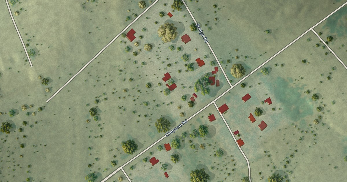 Map of Chapeno, Texas in 2026