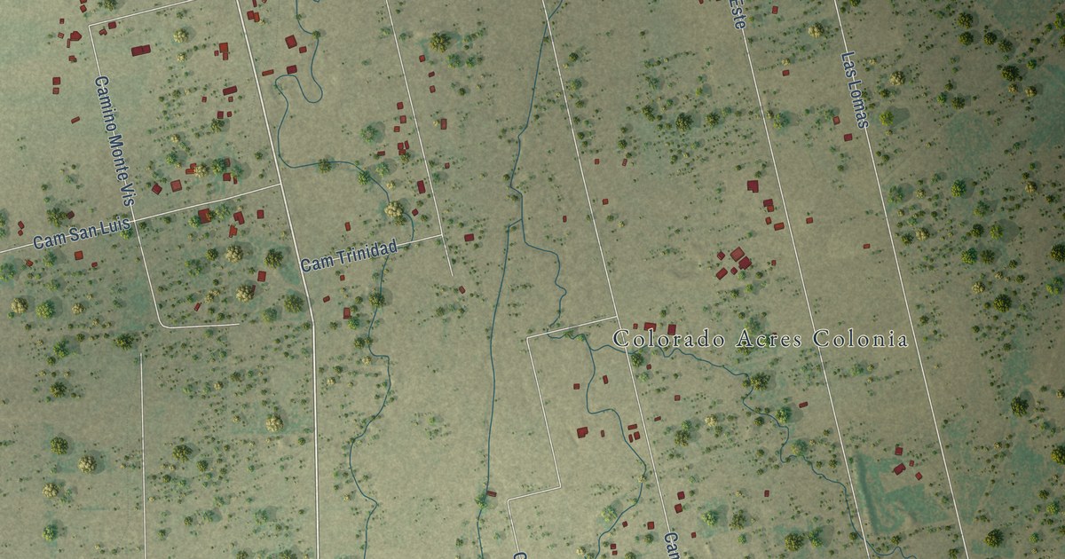 Map of Colorado Acres, Texas in 2026