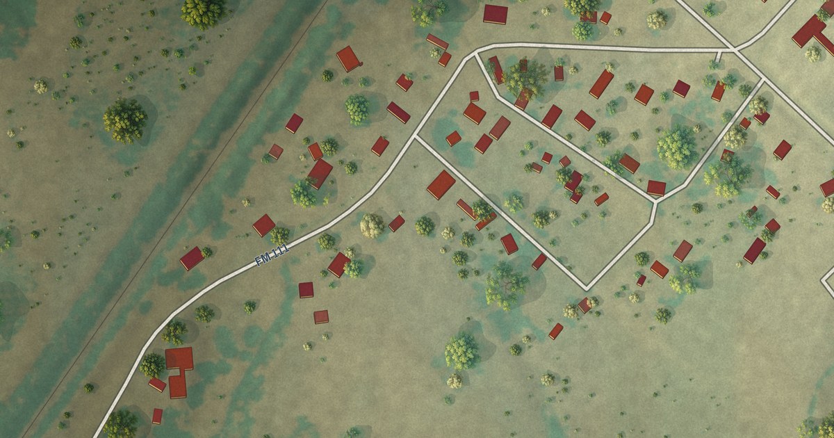 Map of Deanville, Texas in 2026