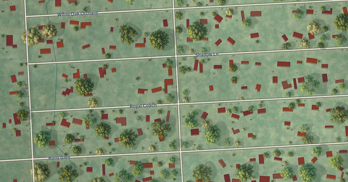 Map of Deerwood, Texas in 2026