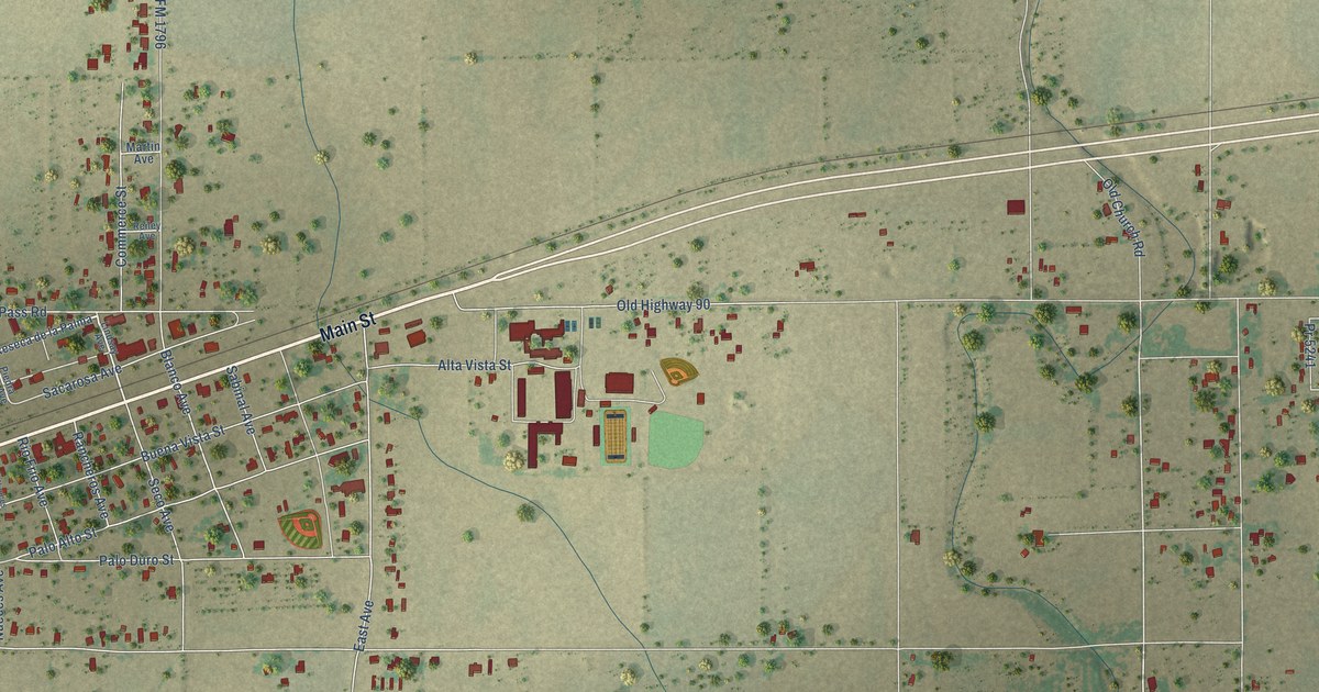 Map of D’Hanis, Texas in 2026