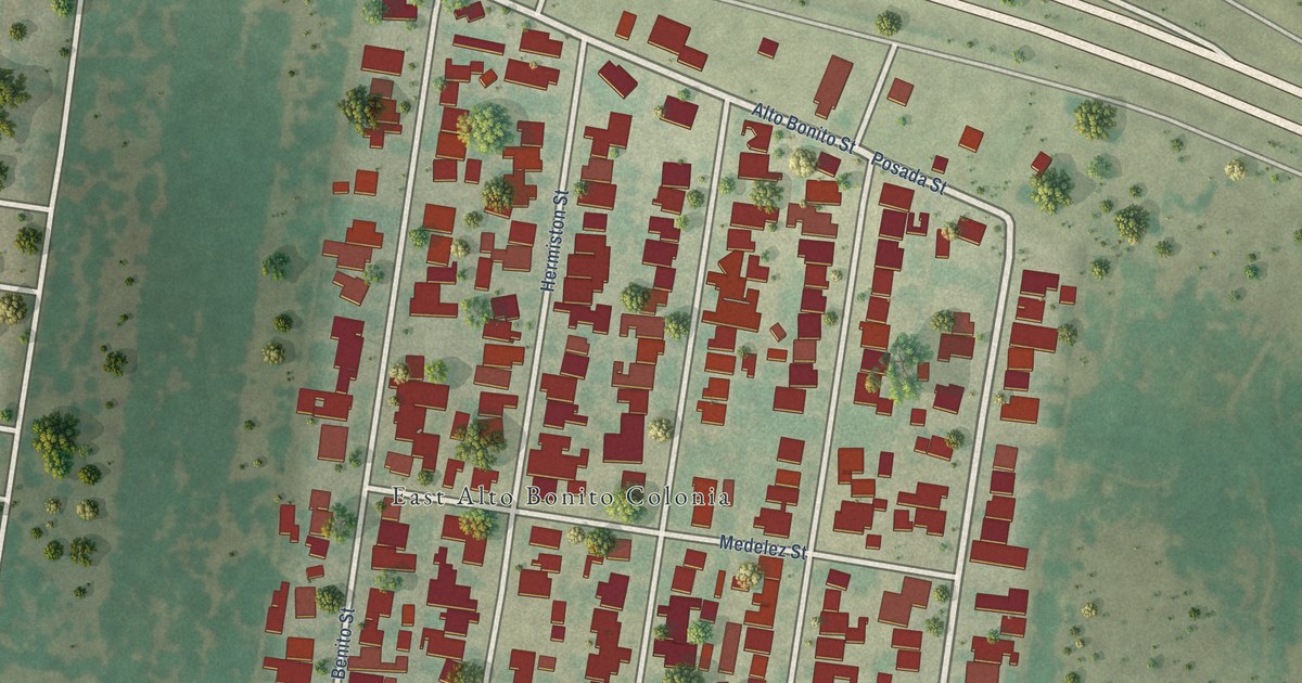 Map of East Alto Bonito, Texas in 2026