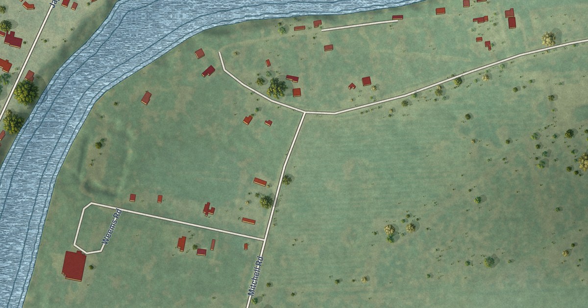 Map of East Columbia, Texas in 2026