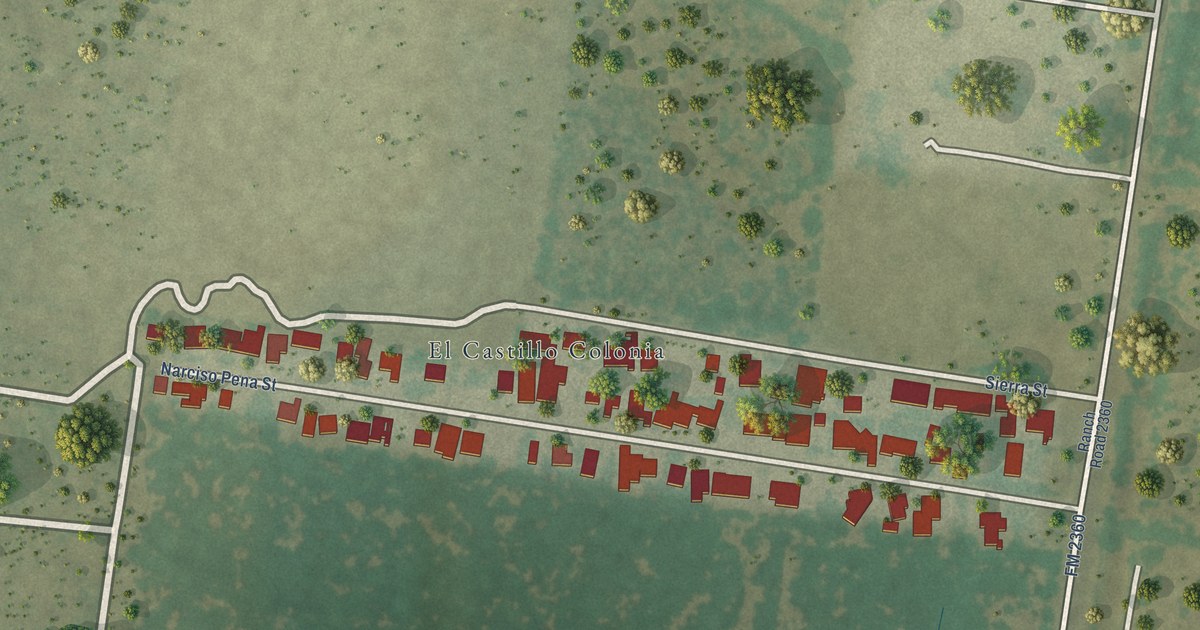 Map of El Castillo, Texas in 2026
