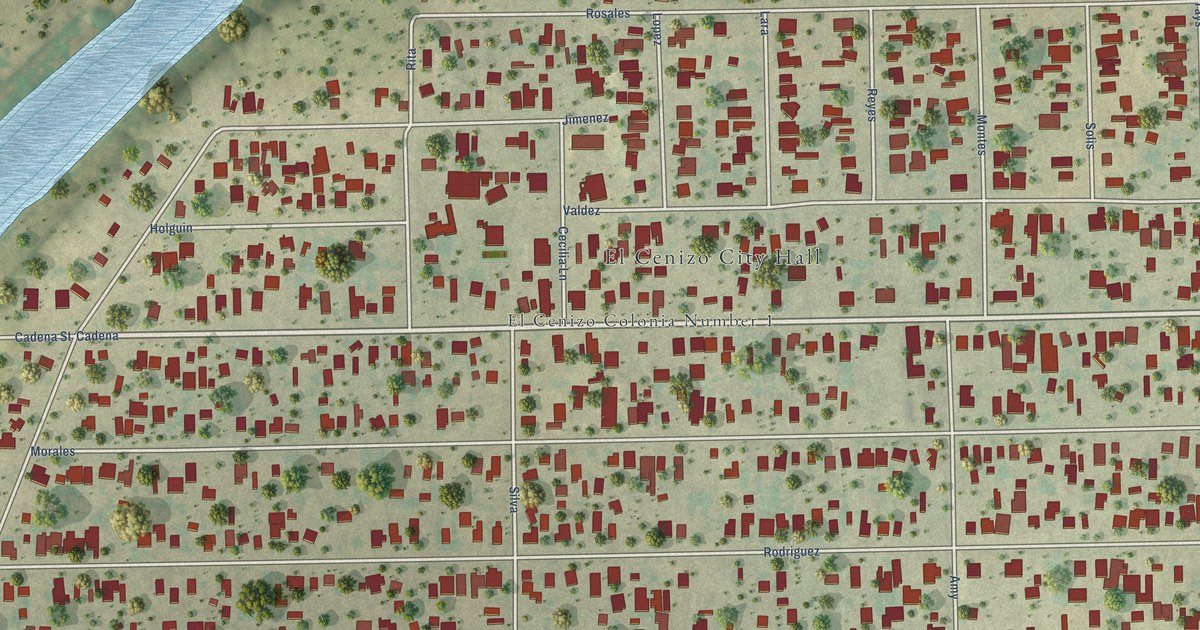 Map of El Cenizo, Texas in 2026