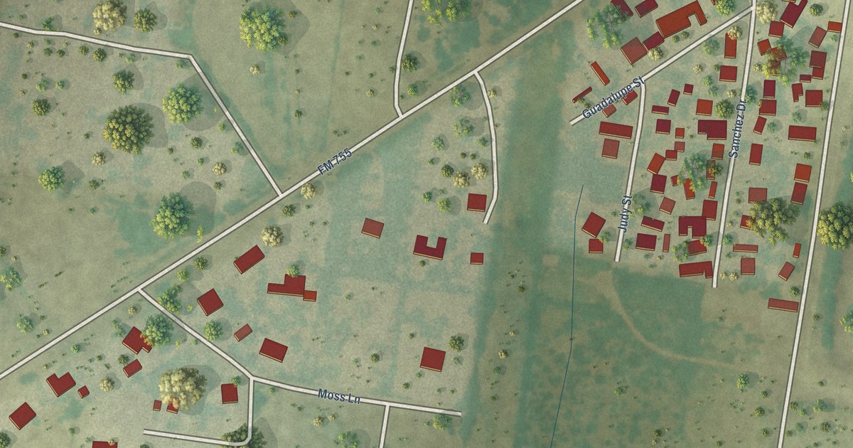 Map of El Rancho Vela, Texas in 2026