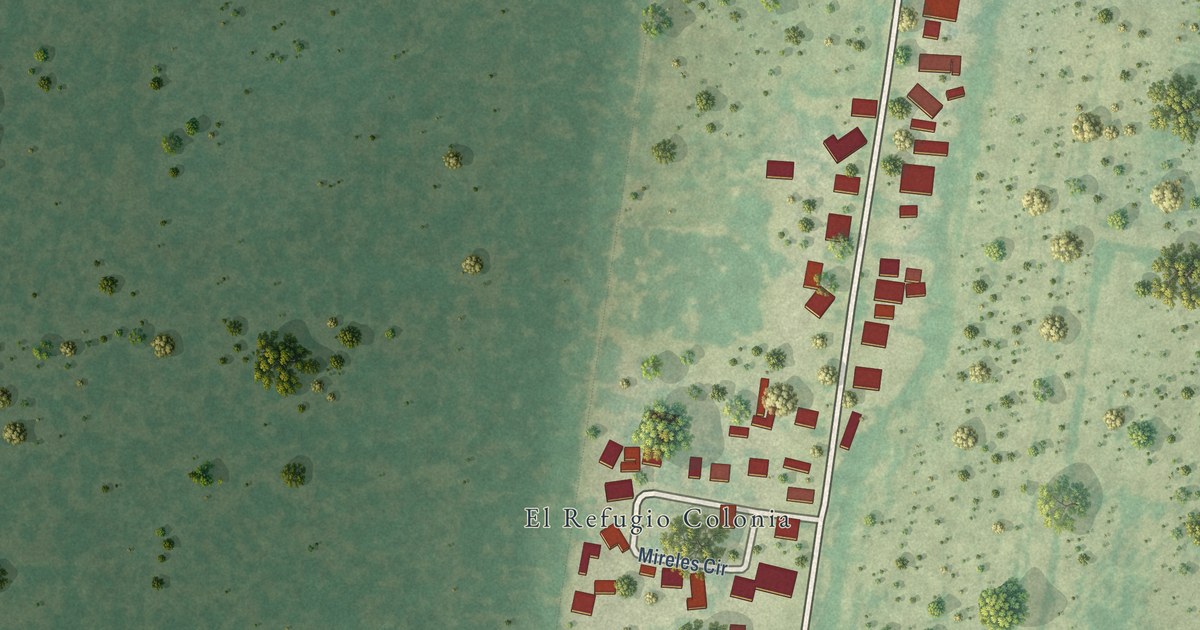 Map of El Refugio, Texas in 2026