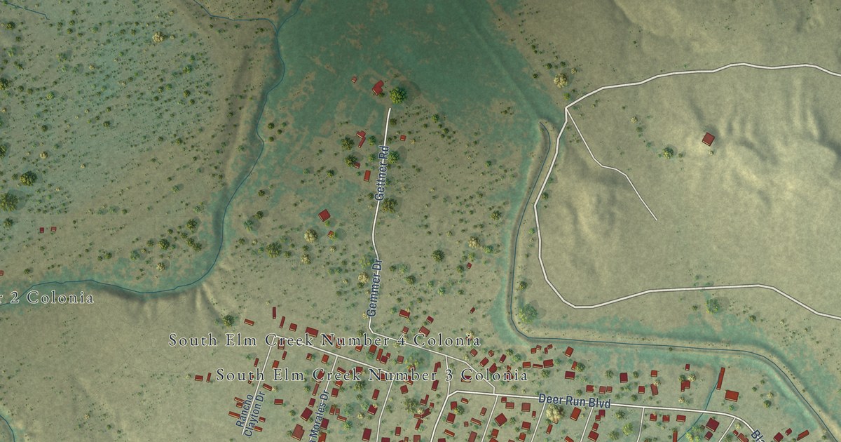 Map of Elm Creek, Texas in 2026