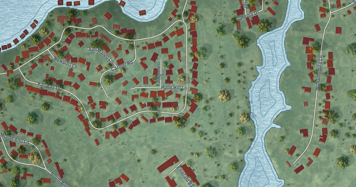 Map of Emerald Bay, Texas in 2026