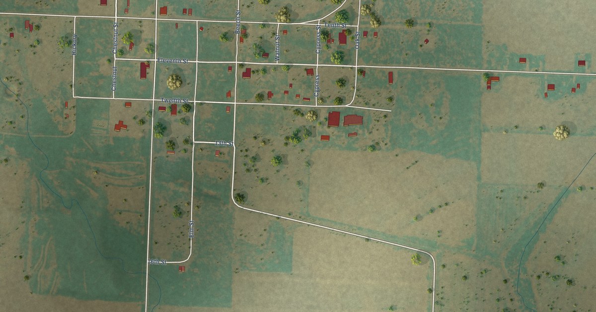 Map of Fluvanna, Texas in 2026